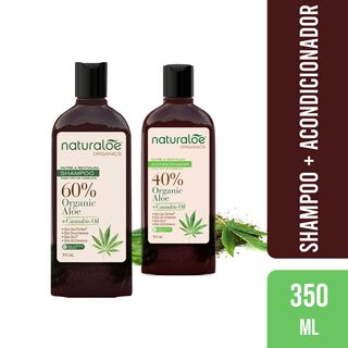 Shampoo + Acondicionador Cañamo 350ml Naturaloe,hi-res