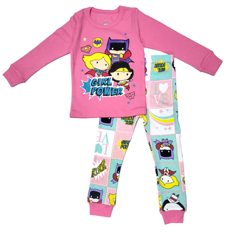 Pijama algodón niña super heroínas,hi-res