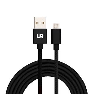 Cable USB a Micro USB 1 M Trenzado Fabric Negro Urbano,hi-res