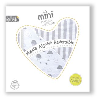Manta para bebé de Algodón Premium Mini Me gris,hi-res