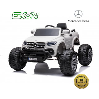  Auto a Batería para Niños Mercedes-Benz Monster Truck (4x4) (Eva Wheels) Blanco,hi-res