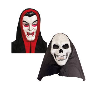 Pack 2 Mascaras de Terror Divertidas Halloween,hi-res