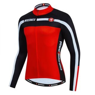 Chaquetilla tricota térmica para Ciclismo Red WB,hi-res