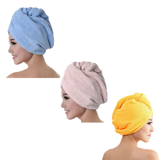 3 toalla microfibra pelo toalla turbante toalla de pelo ,hi-res