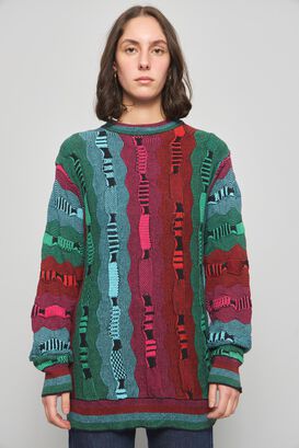 Sweater casual  multicolor reason talla M 688,hi-res