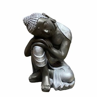 Figura Buda Durmiente black / silver 48 cm,hi-res
