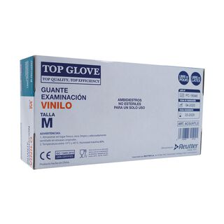 Guante ExVinilo Libre/P Blanco Top Glove M 100,hi-res