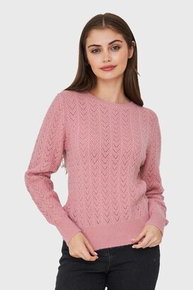 Sweater Punto Fantasía Lurex Rosa Nicopoly,hi-res