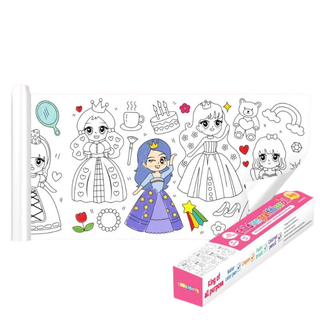 Rollo de dibujos para niños para colorear - Princesas,hi-res