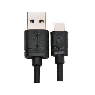 Cable Tipo C a USB 2.5mts 3a Tecmaster Negro,hi-res