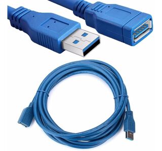 Cable Extensor Usb 3.0 1,5m Azul / Datos Y Carga,hi-res