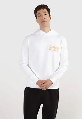 Polerón con Gorro Bold Institucional Blanco Calvin Klein,hi-res