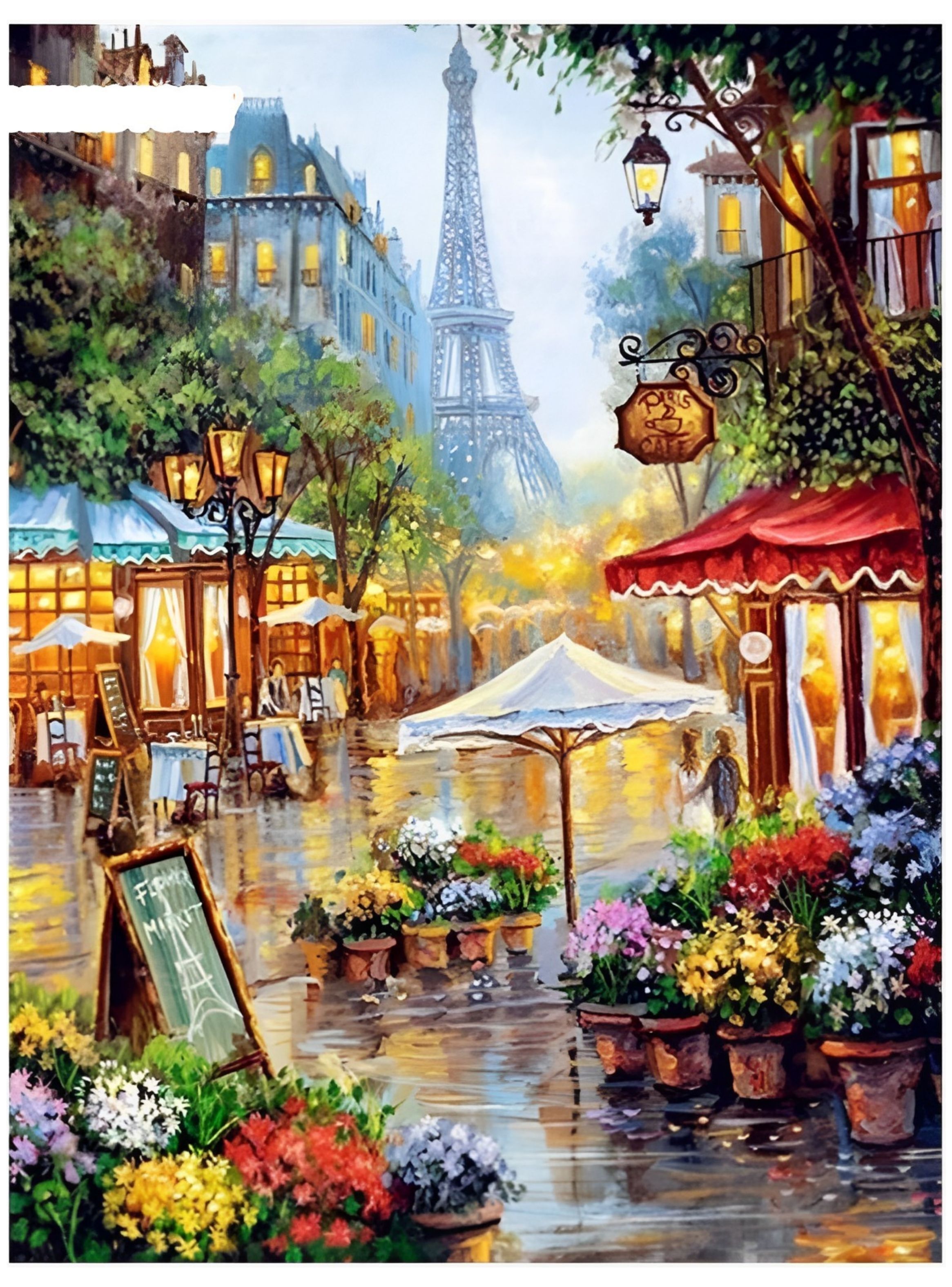 Pintar por números - Calle de París - Pinta un cuadro
