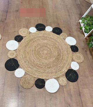 alfombra redonda de yute 9530-8,hi-res