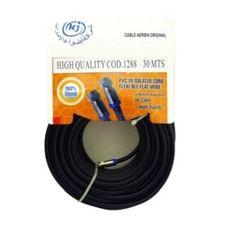 Cable Coaxial de 30 mts. color Negro,hi-res