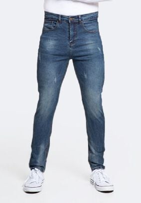 Jeans Hombre Skinny Azul con Drimen Focalizado Suave,hi-res