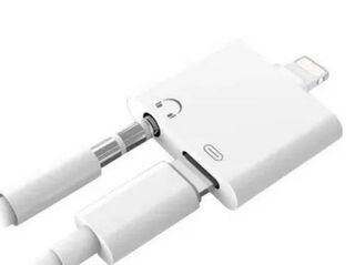 Adaptador Lightning Splitter para iPhone Carga Y Audio Jack 3.5mm,hi-res