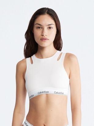 Bralette CK Deconstructed Blanco Calvin Klein,hi-res