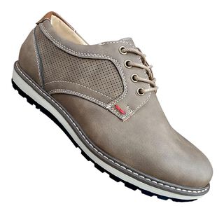 Zapato De Hombre Casual Oxford Ejecutivo - Khaki - 7111,hi-res