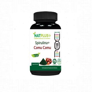 Spirulina Organica + Camu Camu 180 Caps 500mg Vitaminas,hi-res