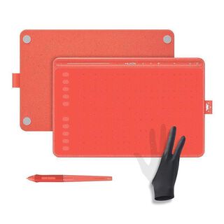 Tableta Digitalizadora Huion HS611 Red Guante,hi-res
