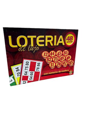 Juego Loteria De Lujo | Lota Bingo Clasico Numeros De Madera,hi-res
