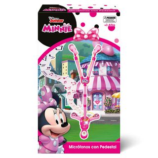 Set Microfonos Con Pedestal Minnie Disney,hi-res