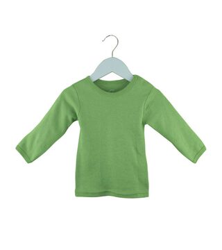 Camiseta Lisa Verde De Algodon ,hi-res