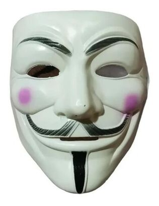 Mascara De Anonymous Halloween Para Disfraz O Cosplay,hi-res