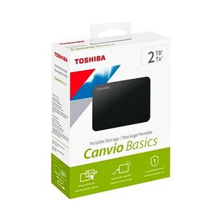 Disco Duro Externo Toshiba Canvio Basics, 2TB, USB 3.0, Negro,hi-res