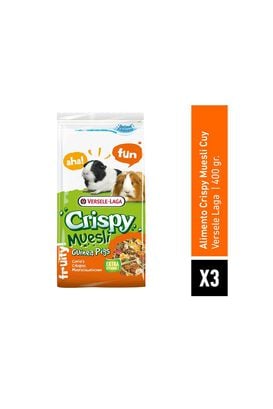 Pack X3 Alimento Versele Laga Crispy Muesli Cuy 400 gr,hi-res