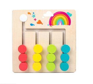Juego Patrones De Colores Combinación Para Niños Montessori,hi-res