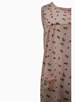 Pijama Camisola Mujer Sin Mangas Diseño Floreado,hi-res
