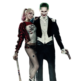 Tatuaje Temporal Joker Y Harley Quinn 3 versiones Grande,hi-res