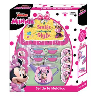 Set De Te Metalico 15 Pcs Minnie Disney Pronobel,hi-res