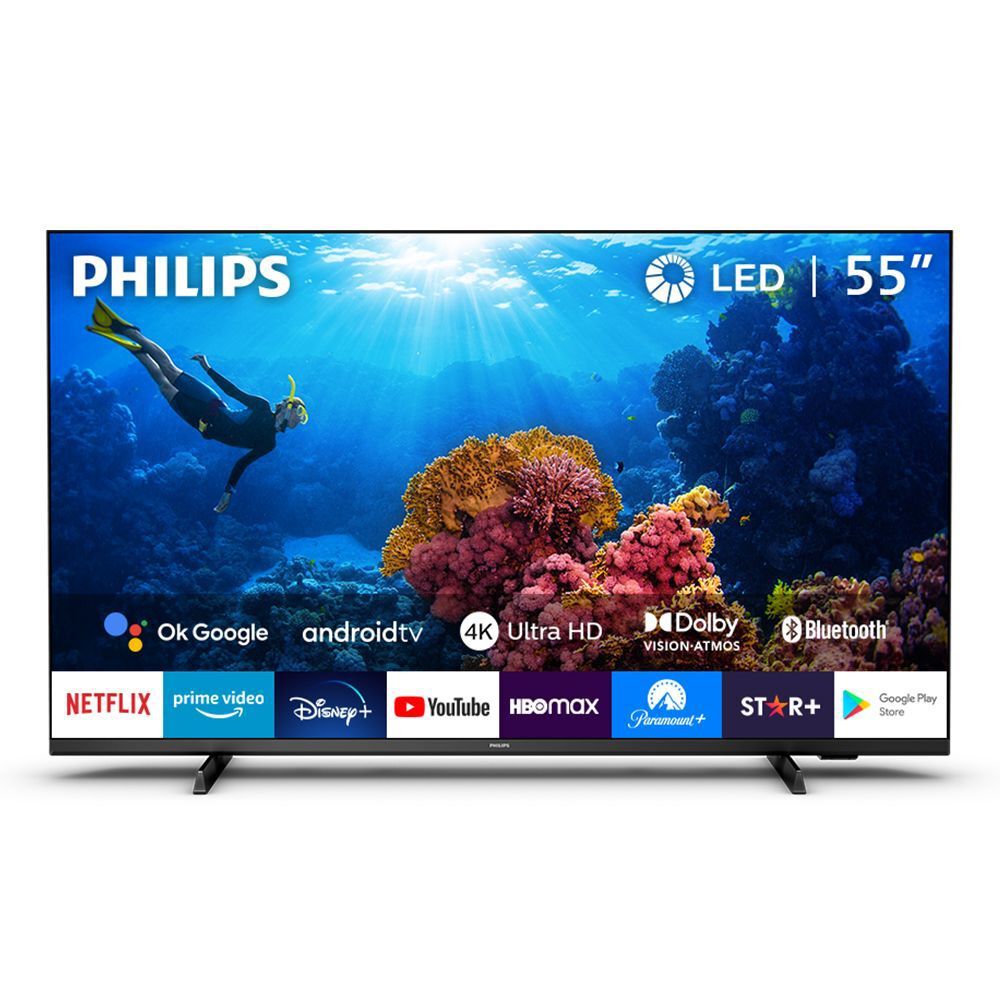 Smart Tv 55 Pulgadas 4K Ultra HD PHILIPS 55PUD7406/77 - PHILIPS TV LED 51 A  59P SMART - Megatone