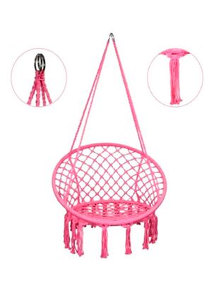 silla colgante redonda rosado,hi-res