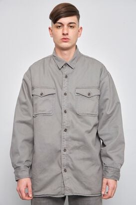 Camisa casual  gris levis talla Xl 493,hi-res