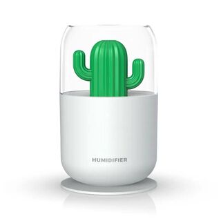 Humidificador Aromatizador Cactus USB Difusor Luz Led 300ml,hi-res