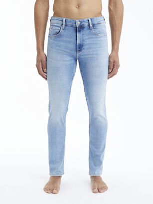 Jeans desteñidos de corte slim Celeste Calvin Klein,hi-res
