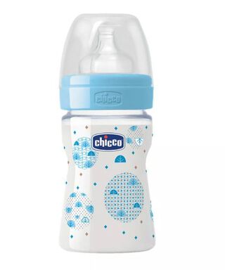 Mamadera Chicco Well Being 150ml 0m+ Celeste,hi-res
