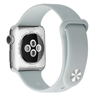 Correa Boton Compatible Iwatch Apple Watch Gris Claro 38-40-41MM,hi-res
