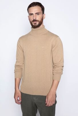 Sweater Smart Casual Turtle Neck Camel,hi-res
