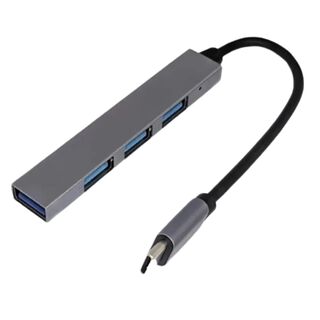 Hub Adaptaodor USB Tipo C a 4 Puertos USB Para Macbook Windows,hi-res