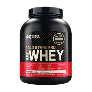100% WHEY PROTEIN COOKIES AND CREAM - 4.65 LB. ON,hi-res