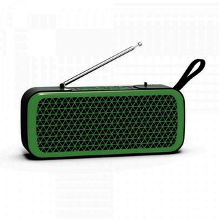 Parlante Bluetooth Portatil Solar Verde C81036,hi-res