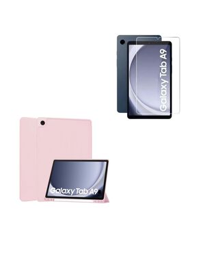 Funda Lamina Vidrio Para Tablet Galaxy Samsung A9 Rosado,hi-res