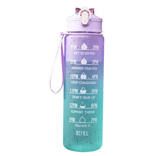 Botella De Agua 1 Litros Con Recordatorio Escala Tiempo,hi-res