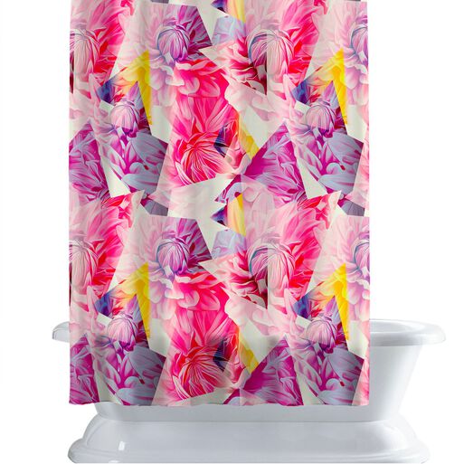 Cortina de baño 150x180 cm Cristal rosa,hi-res