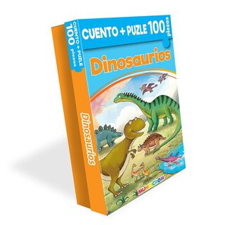 CUENTO + PUZLE DINOSAURIO (100 PIEZAS),hi-res